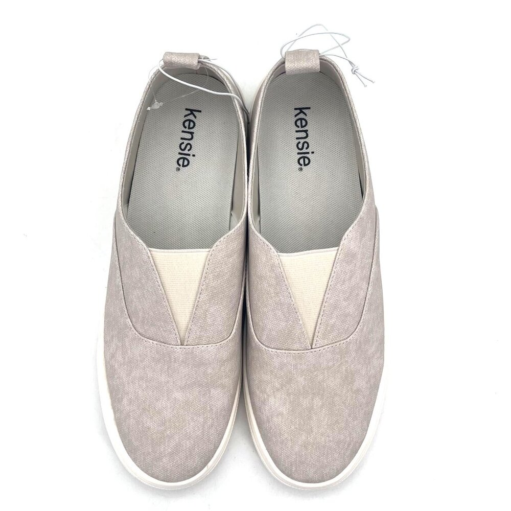 Kensie Salia Slip On Canvas Boat Shoes Sneakers Womens10M Beige Casual Loafers - Picture 3 of 14